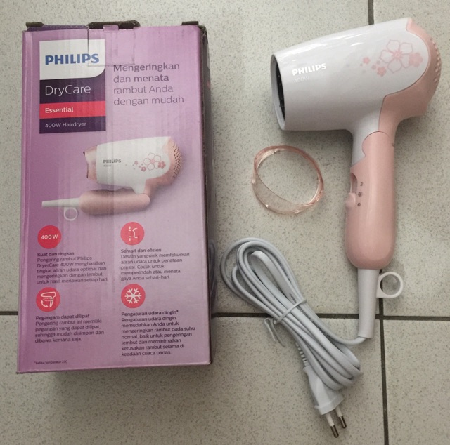 GARANSI 2 TAHUN!!! &gt; Philips HP 8108 Pink Hair Dryer Dry Care