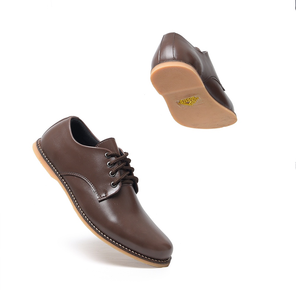 sepatu pantofel pria premium kantor formal kerja berkualitas hitam coklat