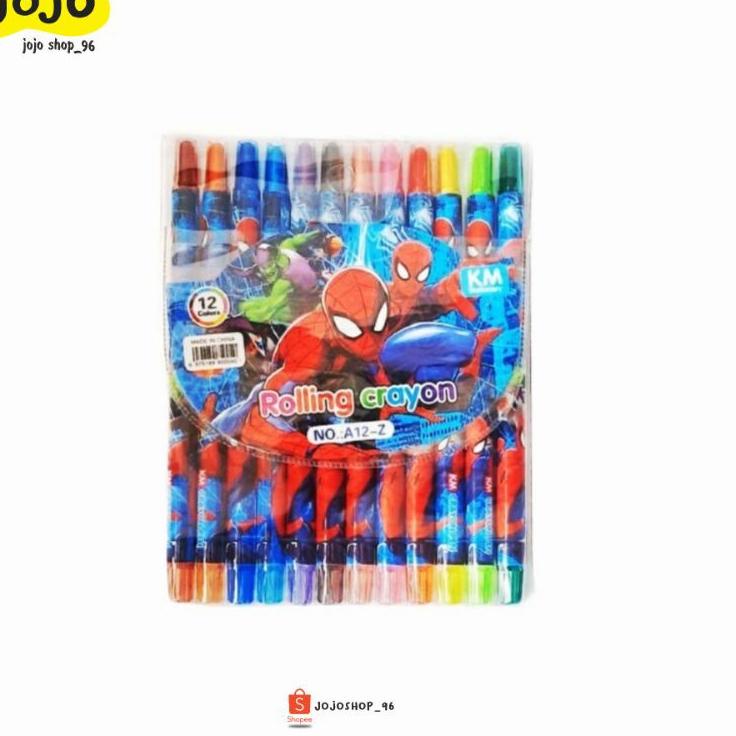 

[PRODUK KWTZZ] Twist Crayon Putar Panjang 12 Warna KM-A12 Karakter Anak Disney Set Isi 12pcs A9S