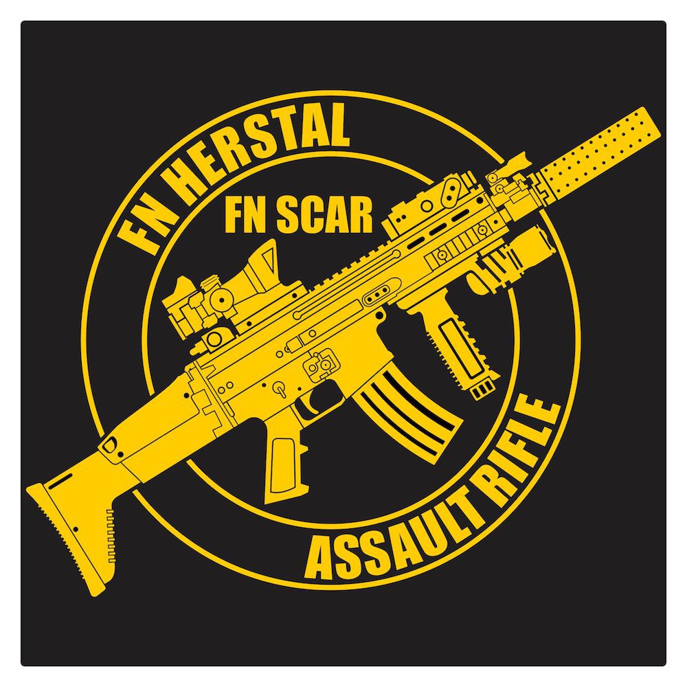 FN SCAR Series 2 Cutting Sticker