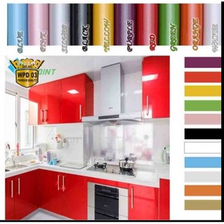 Kitchen Set Stiker Wallpaper Lemari dan Meja Dapur Glossy Anti AIR