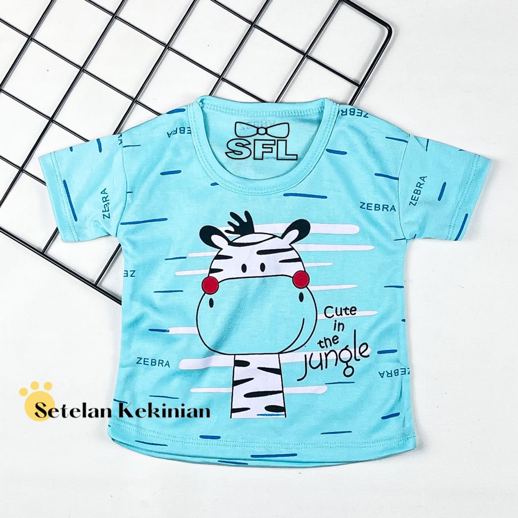 [SK] Atasan Anak Laki Laki 0bln-12bln Baju Anak Cowok Newborn Animal Kaos Bayi Laki Laki Keren Lucu