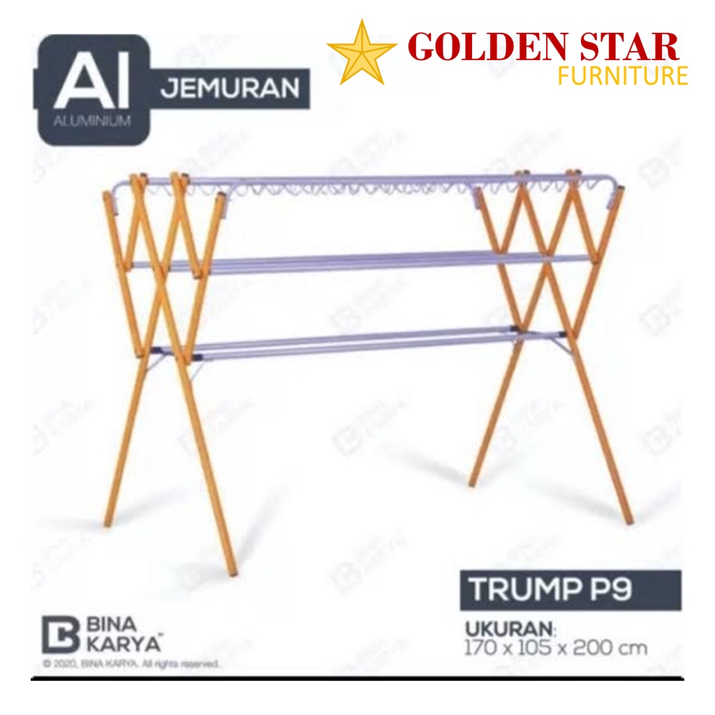 Rak Jemuran Besar Tinggi Besi Alumium / Gantungan Handuk Baju