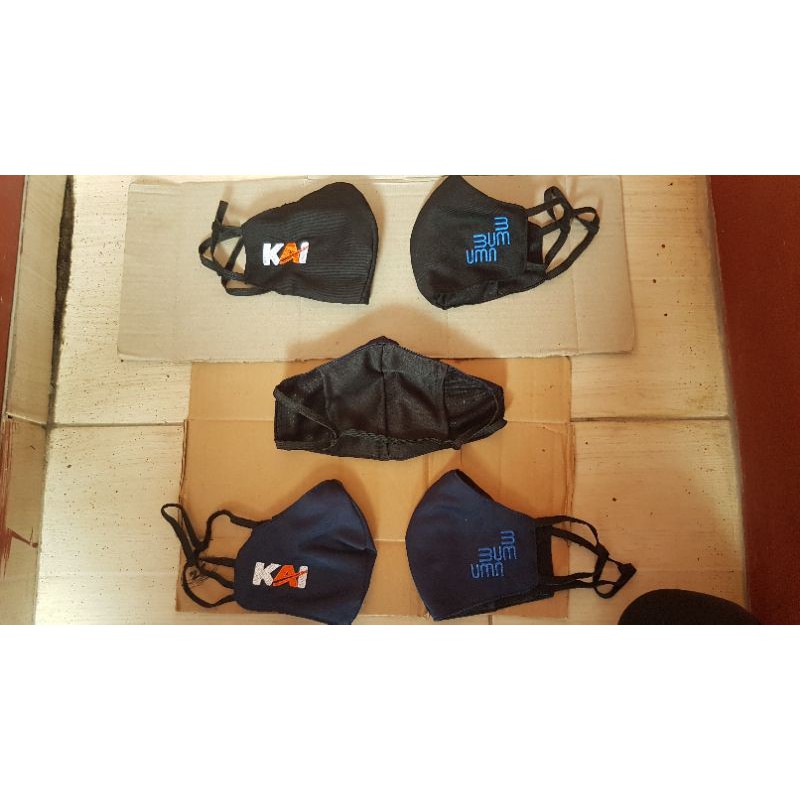 MASKER BORDIR KAI BUMN 3PLY