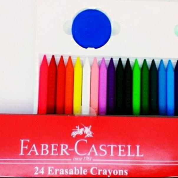 

FABER CASTELL CRAYON ERASABLE FREE SHARPENER+ERASER