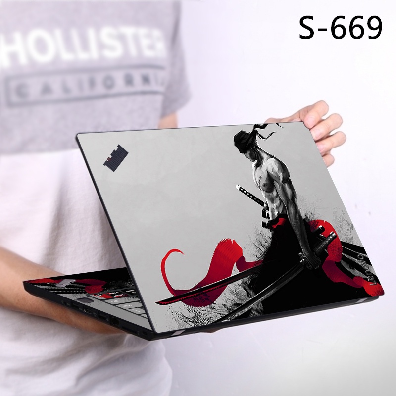 1pc Stiker Skin Vinyl 2 Sisi Untuk Laptop 11 / 12 / 13 / 14 / 15 / 17 Inch Universal