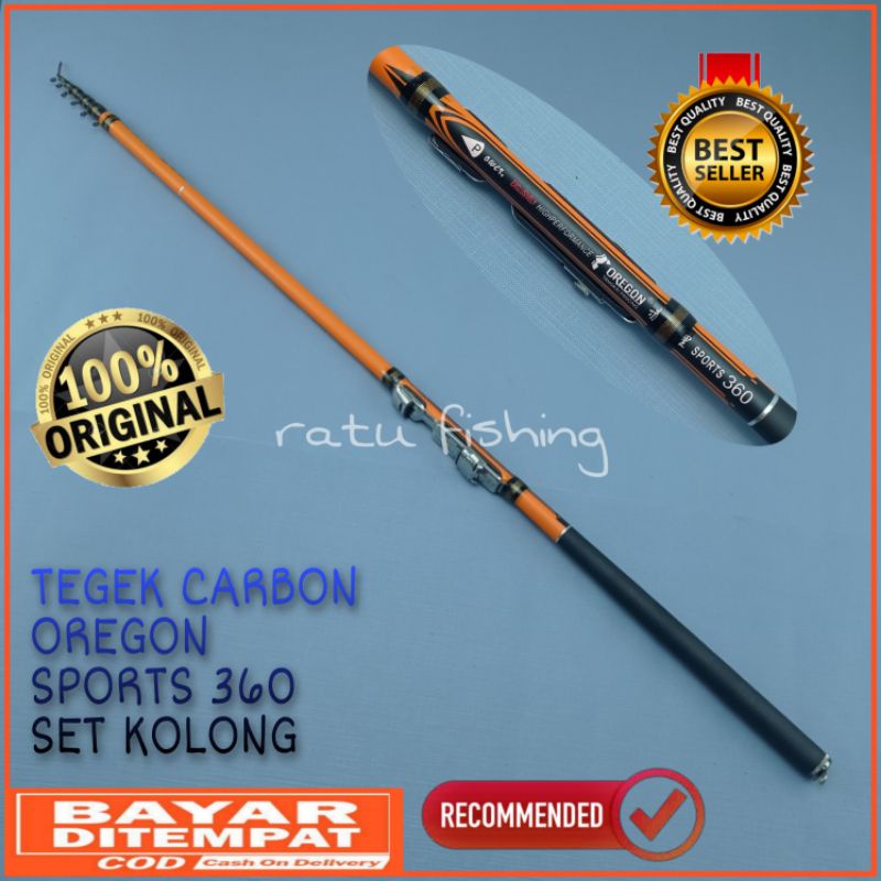 joran tegek kolong oregon sport 360 450 540 630 720 cm tegek carbon