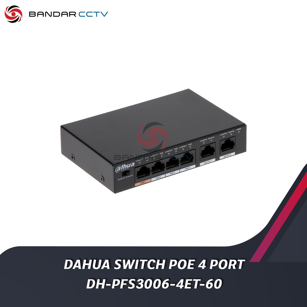 Dahua Switch Poe 4 Port DH PFS3006 4ET 60