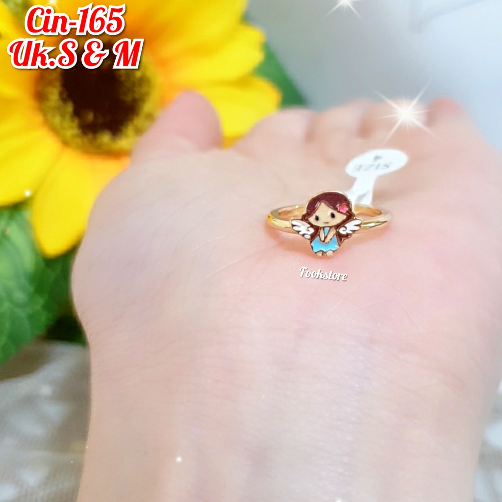 CINCIN ANAK PEREMPUAN MOTIF KARTUN | PERHIASAN CINCIN ANAK-ANAK /COD