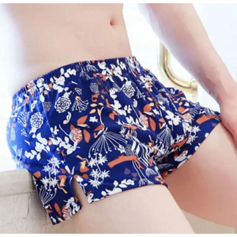 ⭐⭐⭐⭐⭐ Low Boxer Unisex Boxer Pria Sexy Short Pant Celana Pendek Pria dan Wanita Boxer Motif Boxer Ga