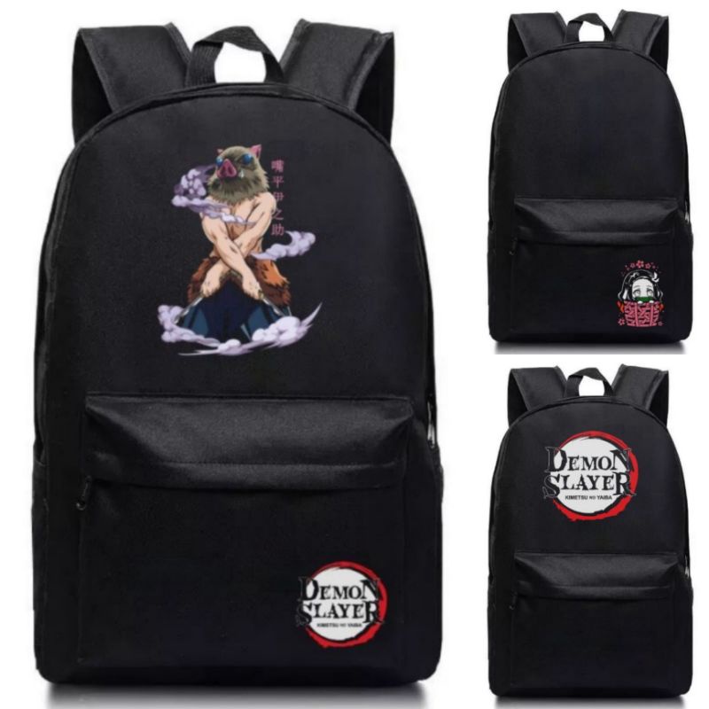 tas anime demon slayer keren berkualitas ada buat laptop nya