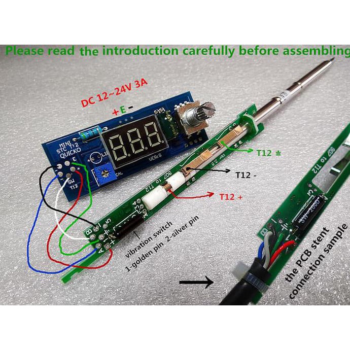 Hakko T12 Compatible Soldering Iron Station Diy Kit