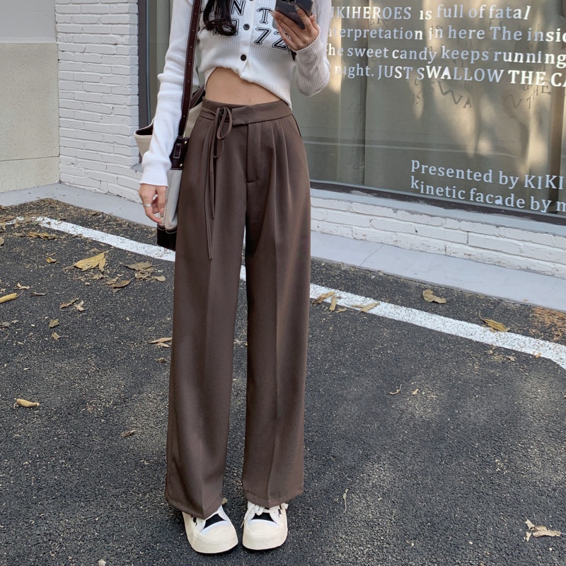 Celana Kulot Hitam Loose Highwaist Kekinian Korean Style Celana Panjang Straight Pants Terbaru Celana Bahan