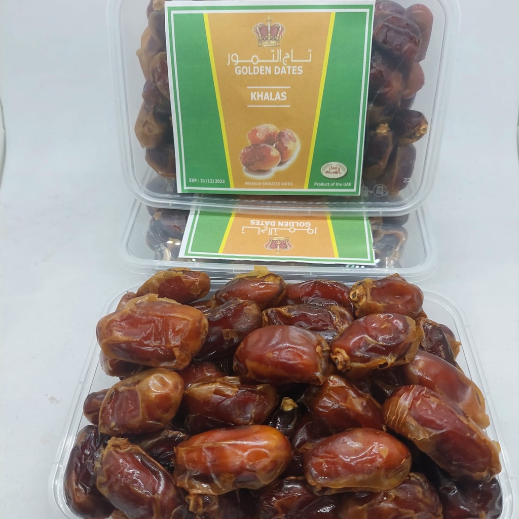 kurma date khalas 1kg original  [KEMASAN BOX MIKA]