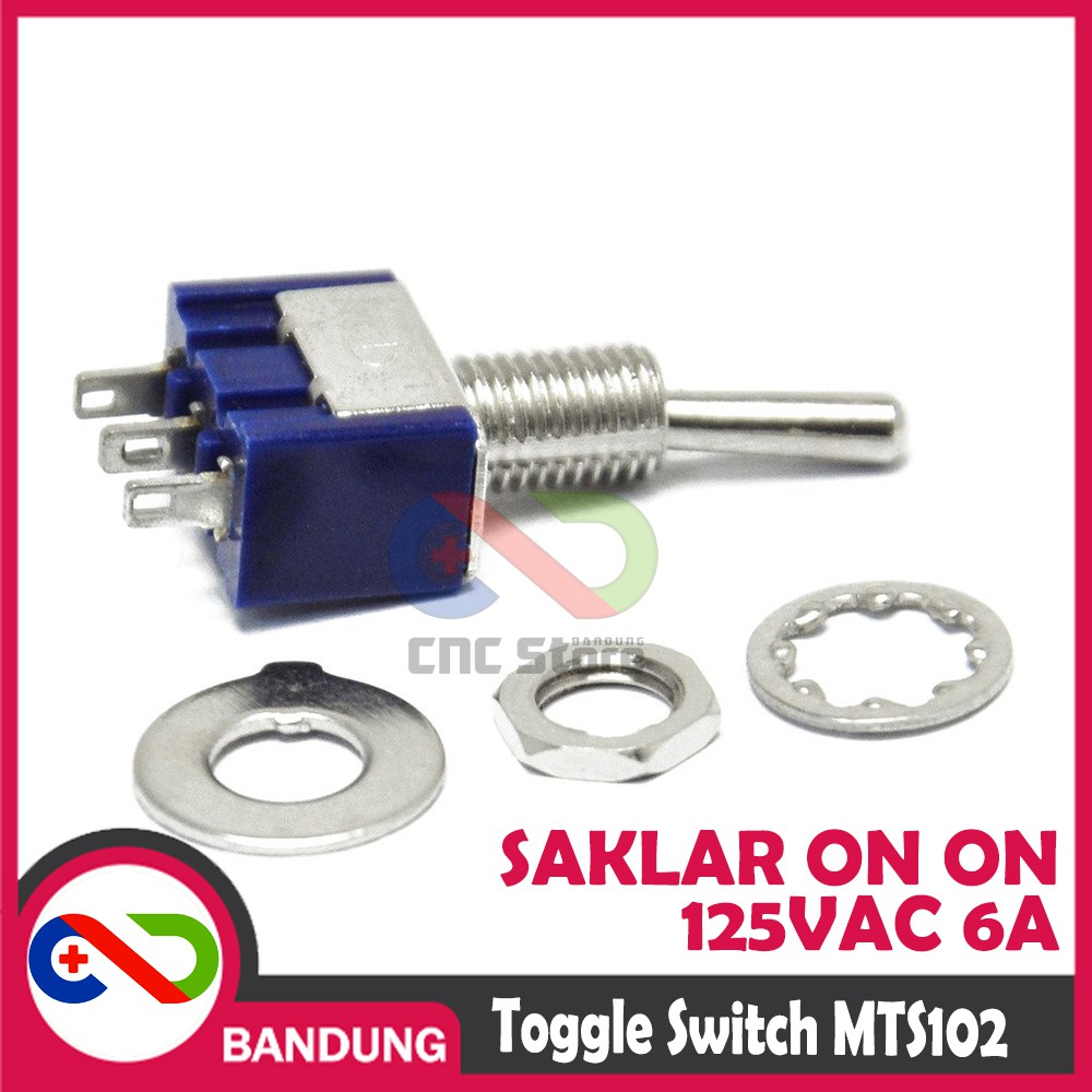 TOGGLE SWITCH MTS-102 125V/3A 250V SAKLAR ON ON 3 KAKI