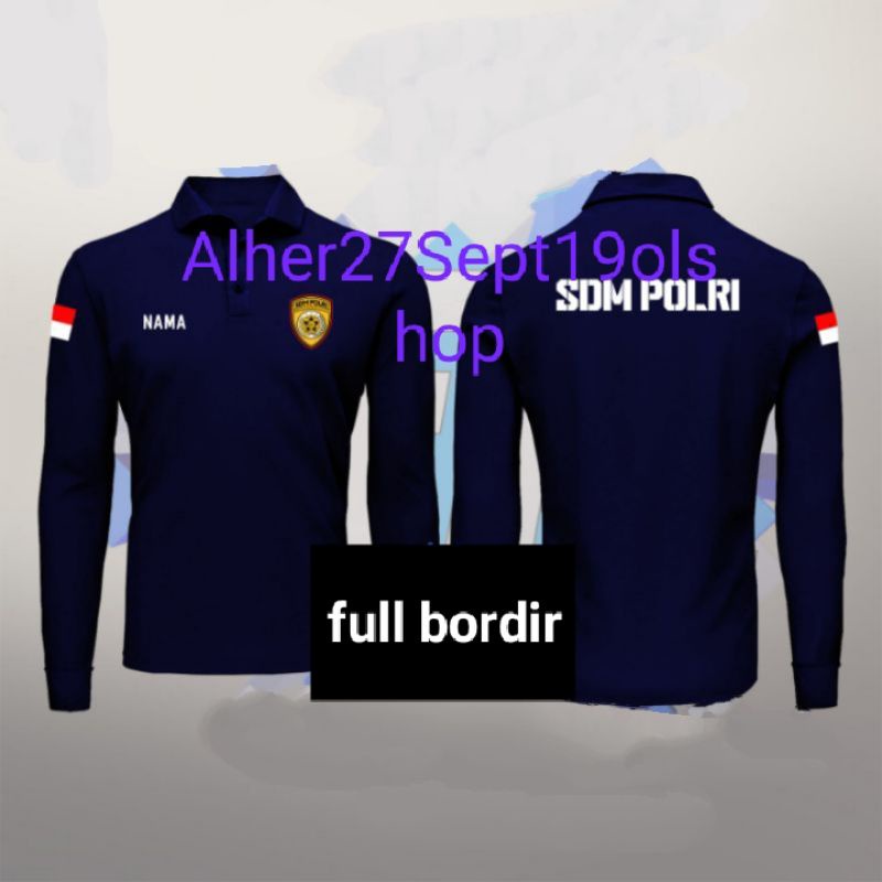 kaos SDM polri baju SDM polri polo shirt SDM polri poloshirt SDM polri kaos katun SDM polri seragam 