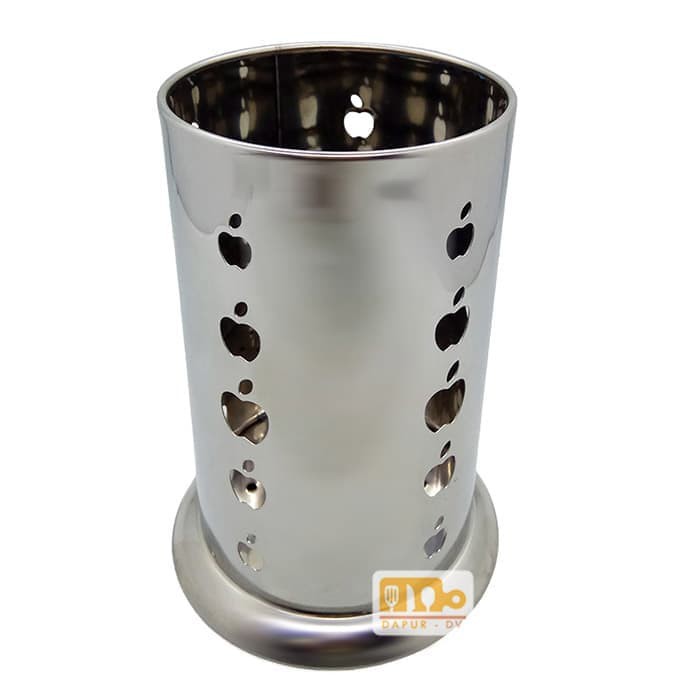 GOWEYEE-Rak Tempat Sendok Garpu Tabung Serbaguna Stainless Steel