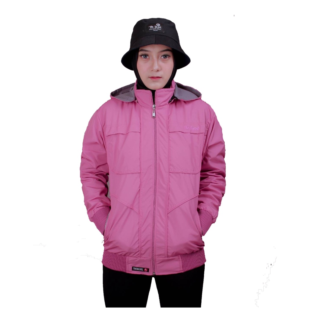 JAKET WANITA MUSIM HUJAN JAKET PARASUT CEWE OUTDOOR WATERPROOF TEBAL HANGAT PREMIUM