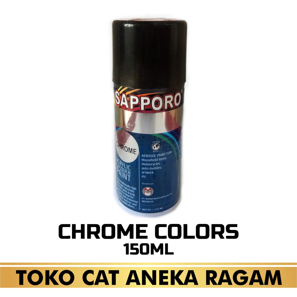 Sapporo Chrome 150 ml / Cat Spray Semprot Aerosol Terbaik