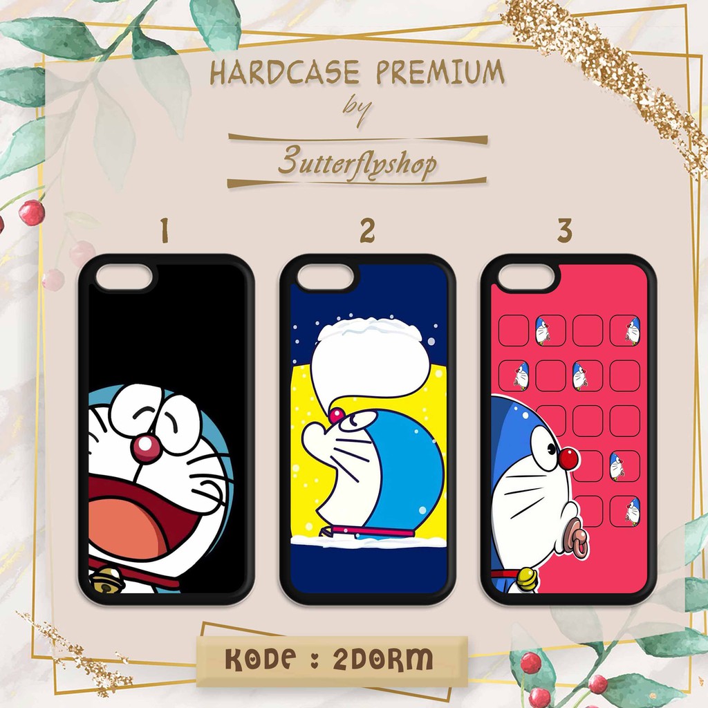 Hardcase Doraemon Face casing case HP xiaomi samsung iphone oppo vivo realme redmi meizu