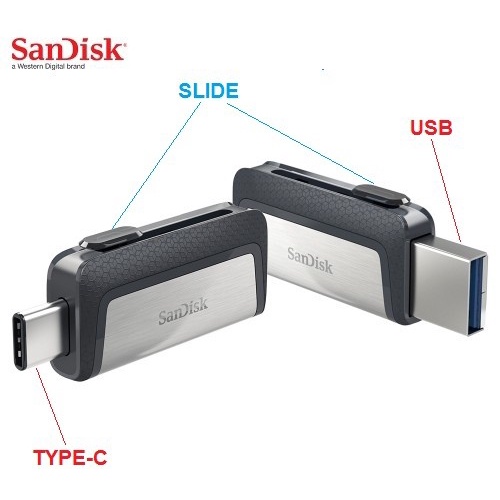 Flashdisk Sandisk OTG 128GB USB Type-C USB 3.1 SDDDC2