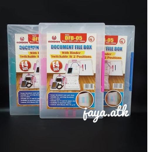 

[PRODUK ZPJ] MAP PLASTIK DOKUMEN TENTENG FOLIO F4 FILE CASE DOCUMENT FILE BOX DFB-005 HARD CASE PLASTIK TEBAL D0M