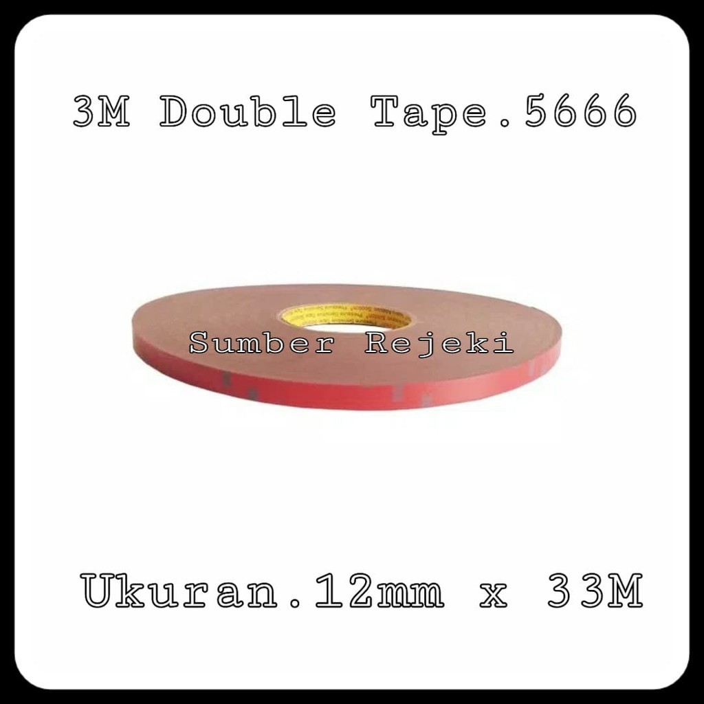 

Double Tape 3M 5666 Isolasi 3M Lakban 3M Perekat Ukuran 12mm x 33M