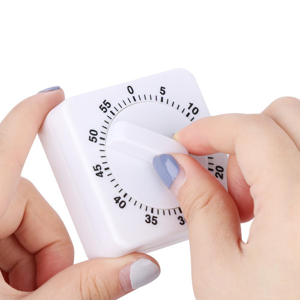 Solighter Timer Alarm 60 Menit Bentuk Kotak Bahan Plastik Untuk Dapur