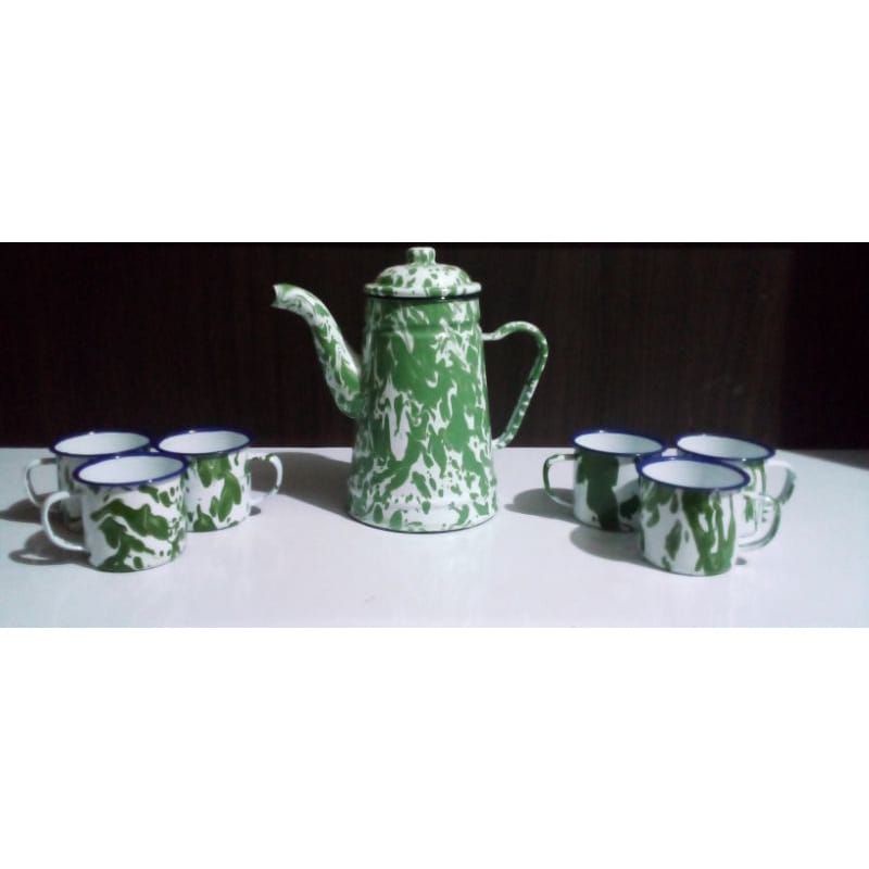 Teko Blirik set terdiri1 Teko Tinggi Blirik
4 Mug Blirik Mini