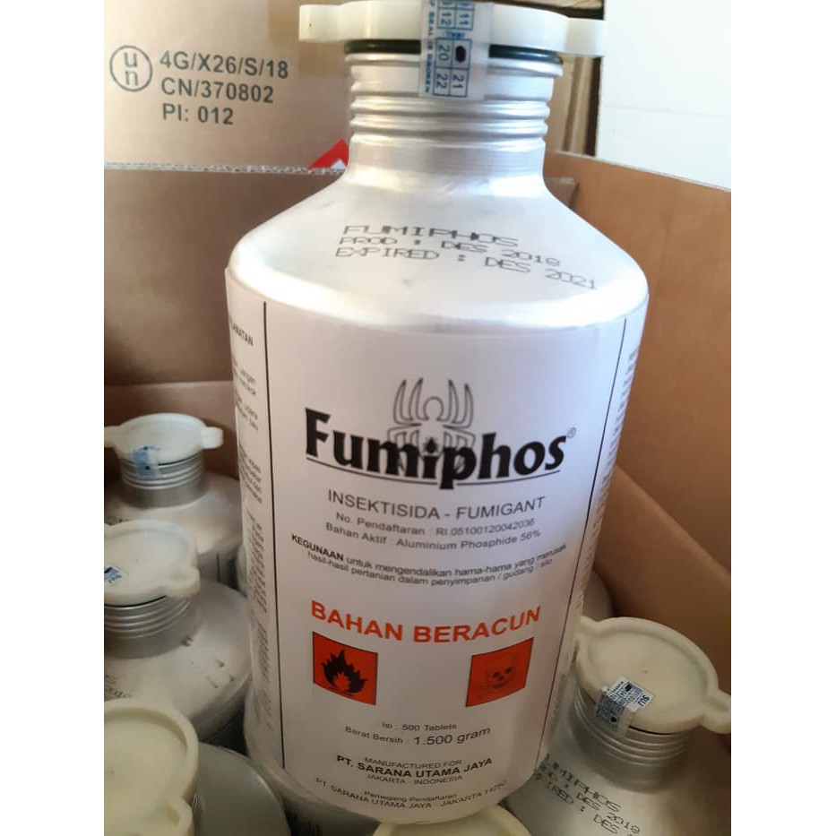 Obat Fumigasi FUMIPHOS 56TB Hama Gudang Palawija- Beras- Tembakau- dll