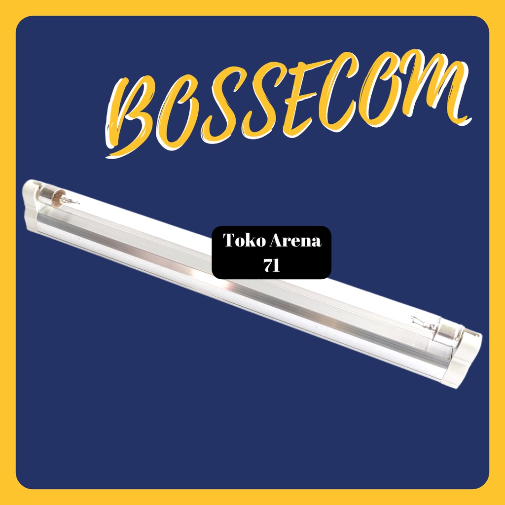 LAMPU TL NEON BOSSECOM T5 LED TUBE 8W 8 W 1 SET KOMPLIT 8 WATT 8WATT