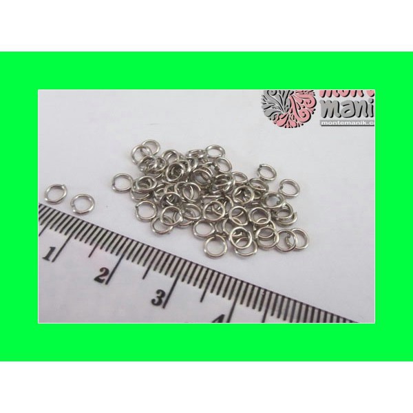 1 Kg Ring Nikel 4 Mm Dan 5 Mm Bahan Kerajinan Tangan Indonesia