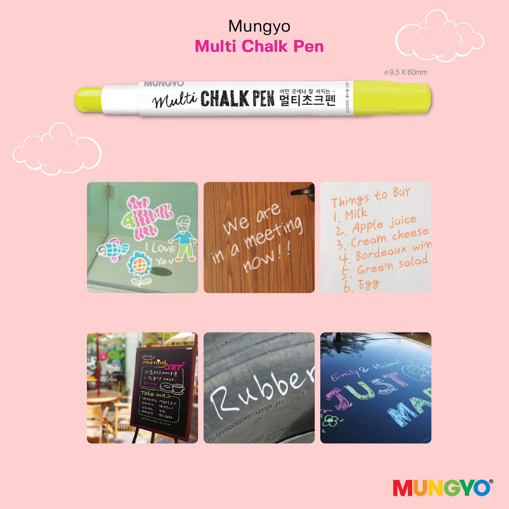 Mungyo Official - Multi Chalk Pen Black