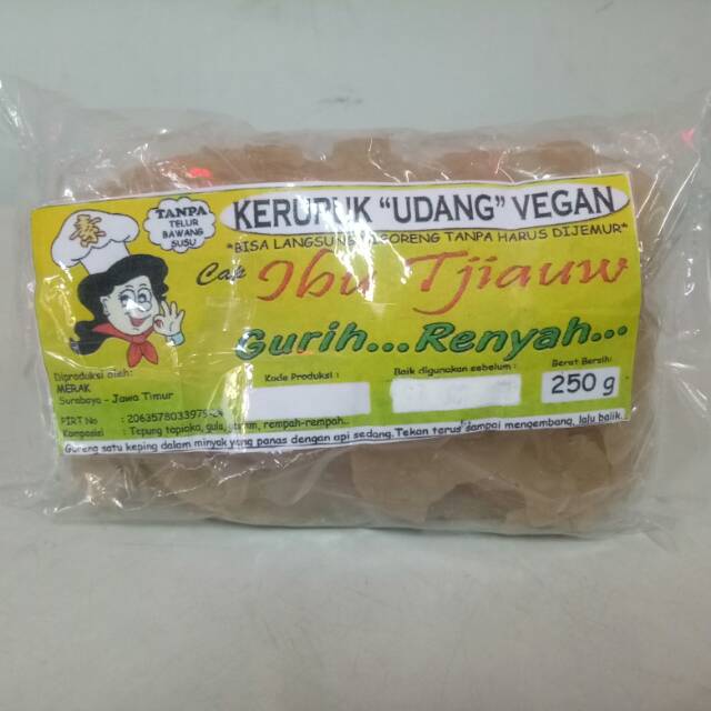 

NY TJIAUW Kerupuk Udang Vegan Kotak 250gr