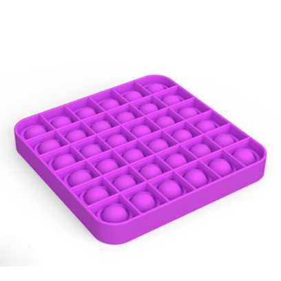 POP IT MURAH RAINBOW UNICORN fidget push Pop Its Fidget Toy Push bubble kids POPIT-SQUARE PURPLE