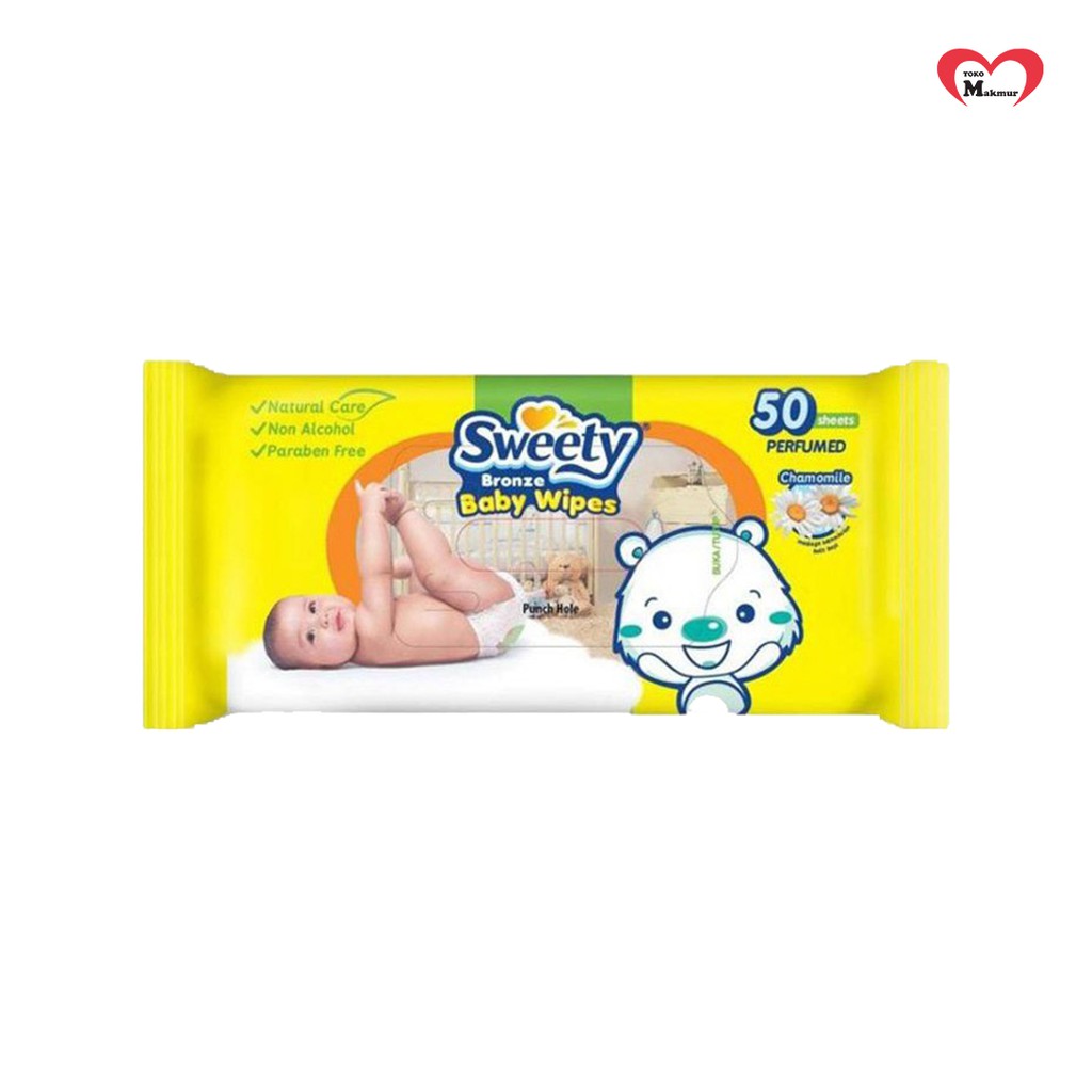 Sweety Bronze Baby Wipes 50 Sheet Buy 1 Get 1 / Toko Makmur Online