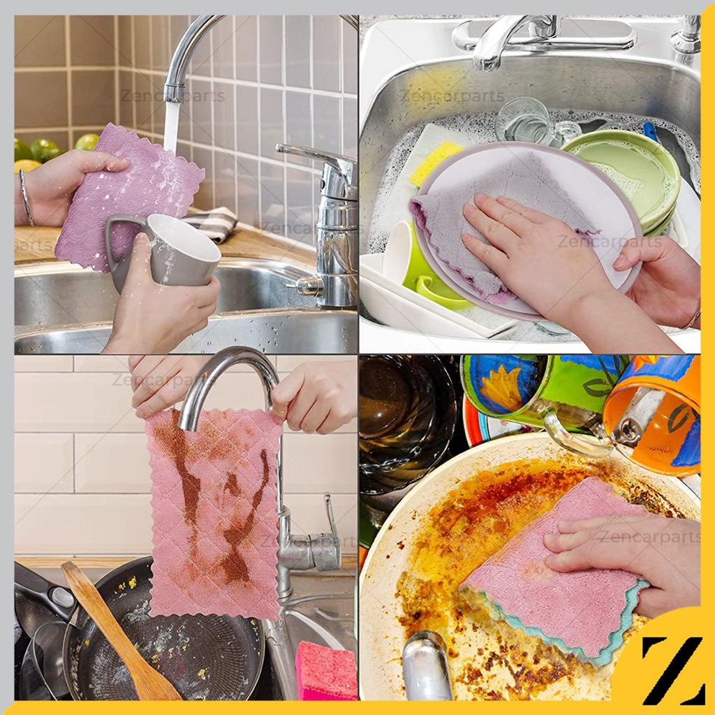 GPSS- Kain Lap Cuci Piring Anti Minyak Microfiber Lembut Serbaguna Kain Lap Piring Sendok Meja Dapur Anti Minyak Kain Lap Dapur Anti Minyak Kain Lap Cuci Piring Kain Lap Meja Kain Lap Pembersih Piring Kain Lap Microfiber Kain Lap Serbet