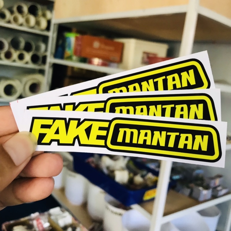 Stiker Motor Racing Anti Air - Fake Tiger Fake Beat