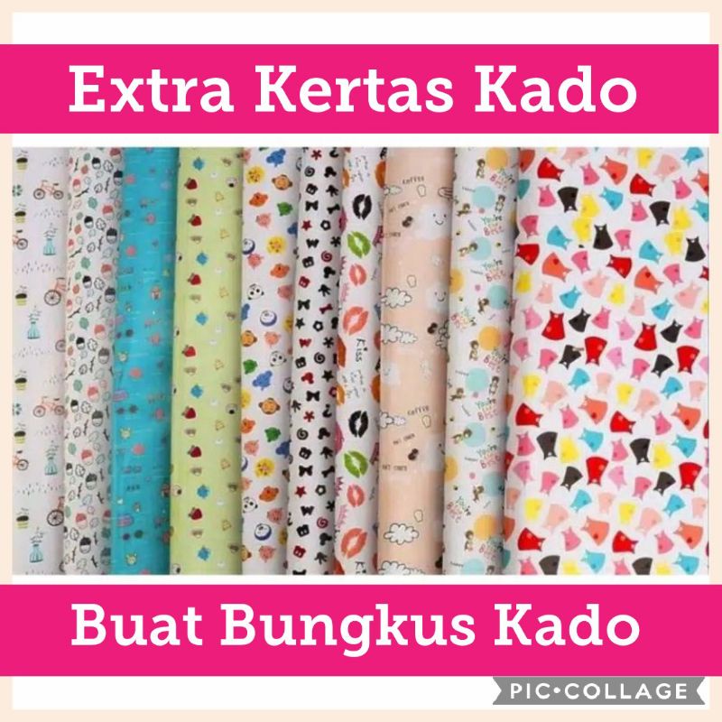 

EXTRA KERTAS KADO + JASA BUNGKUS KADO UNTUK HADIAH ULTAH ANAK