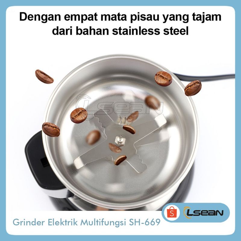 MESIN BUBUK GRINDER HERBAL/TEPUNG PENGGILING BIJI KOPI 400g