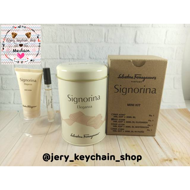 Salvatore Ferragamo Mini kit Parfume 5 ML dan Lotion 30 ML ORIGINAL