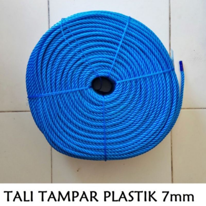 

Tali Tampar Plastik 7mm per Roll / Tali Tambang Plastik senar 7 mm / Tali ikat , Tali Jemuran