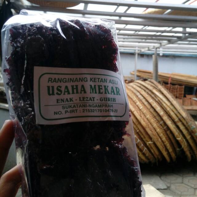 

renginang / ranginang / cemilan / makanan / makanan ringan / rasa ketan hitam