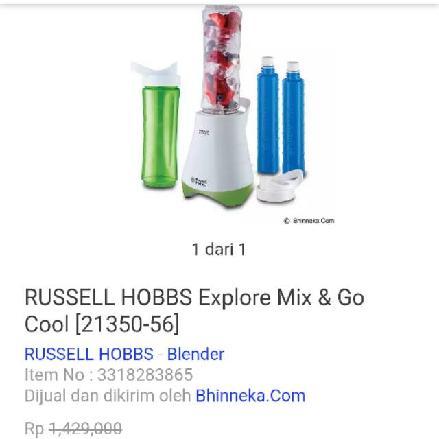 Russell Hobbs Explore Mix and Go Cool Blender Russell Hobbs