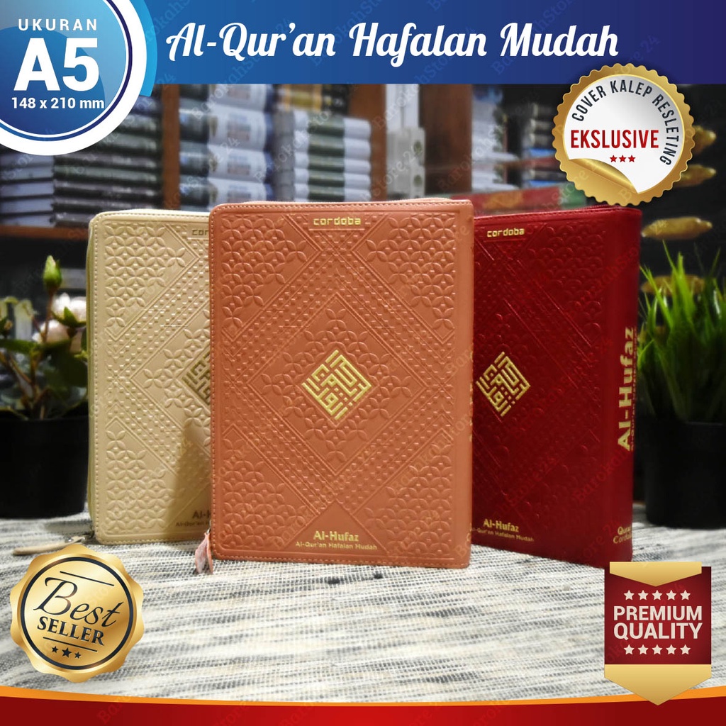 Al Quran Al Hufaz A5 Jaket Resleting Cordoba - Al Quran Al Hufaz Ukuran Besar, Al Quran Al Hufaz Mil