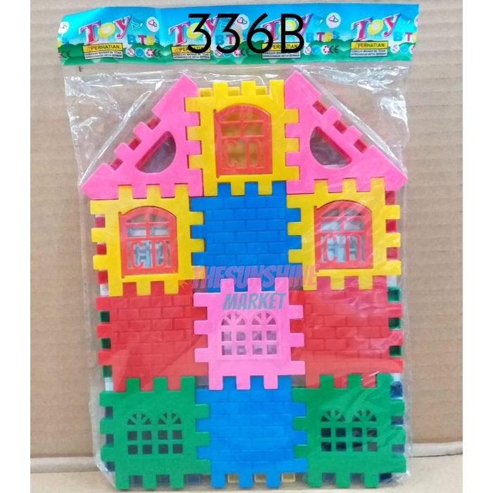 MAINAN EDUKASI ANAK PUZZLE RUMAH / MAINAN BLOCK PUZZLE RUMAH
