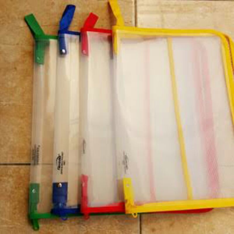 

(BISA COD) PROMO 1 Pcs Map Zipper Resleting Folio Jaring DATA PLUS