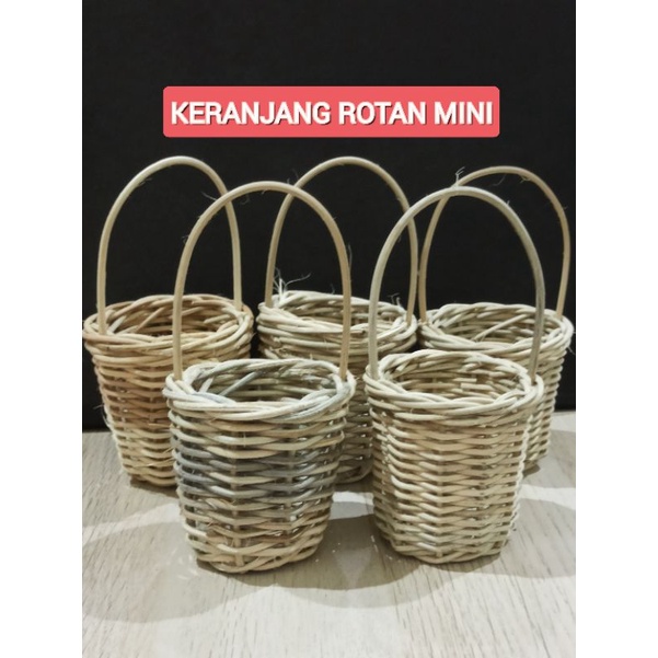 KERANJANG ROTAN MINI , KERANJANG TELUR PASKAH