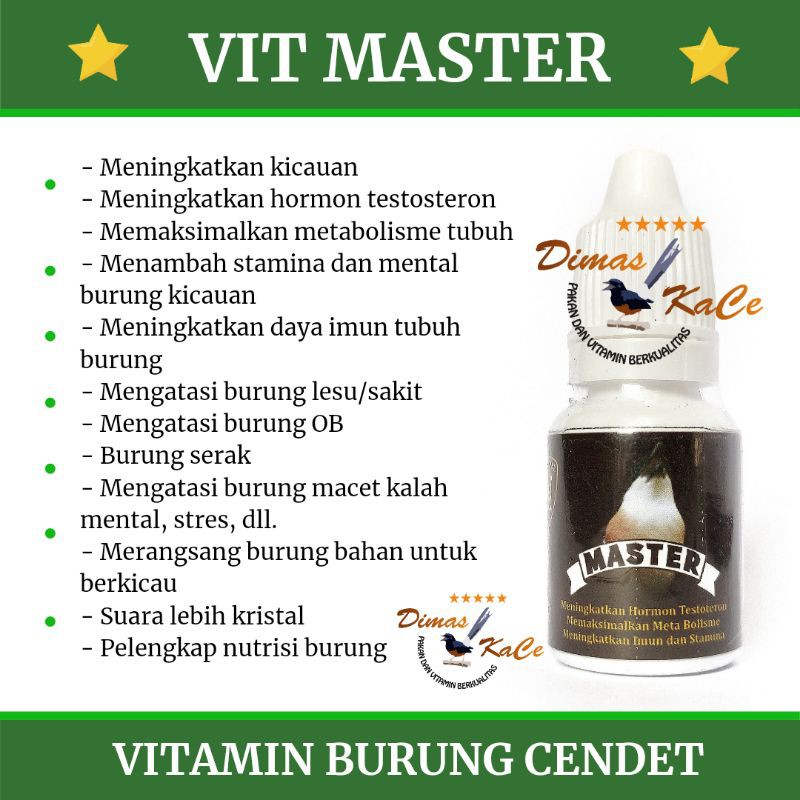 Paket Vit Master spesial burung cendet
