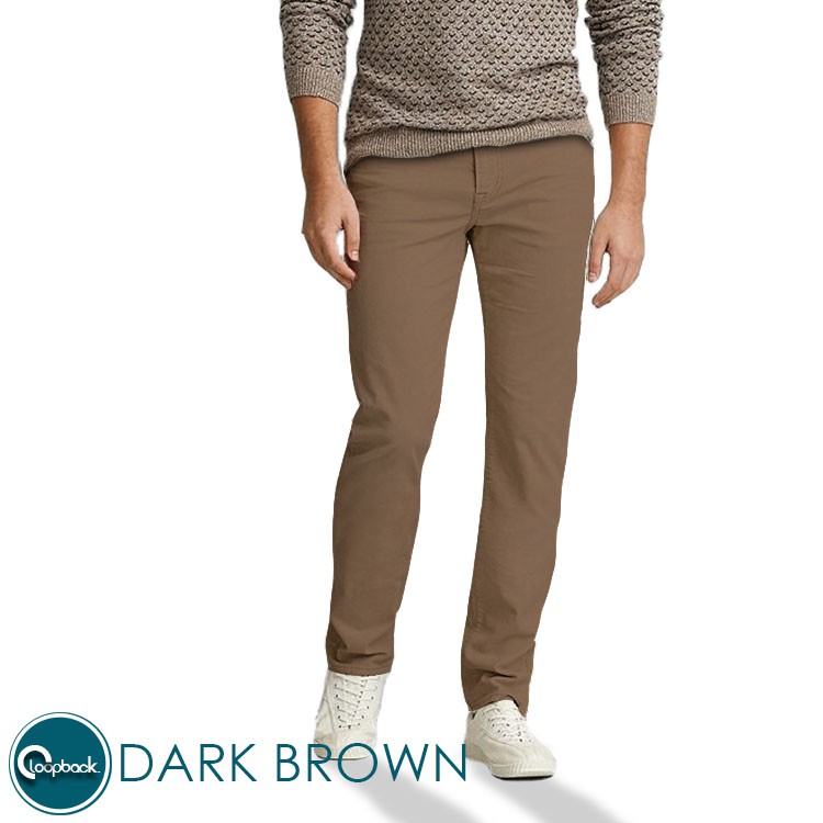 Celana Panjang Chino Slim Fit Dark Brown Merek Gold Smith ORIGINAL